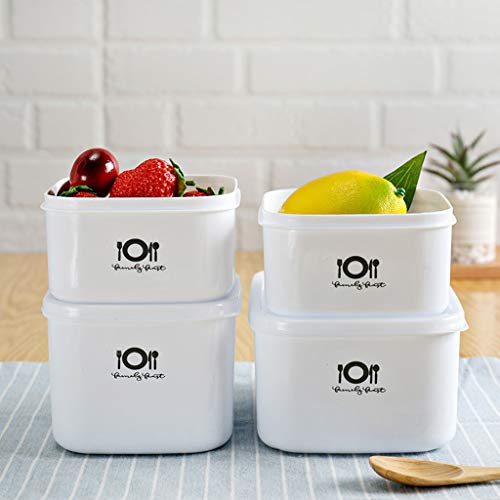 jiumoji Microwave Freezer Bento Lunch Box Picnic Food Fruit Container Lightweight Storage Box for Kids Adult (D:1400ml)