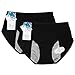Women Period Panties Leak Proof Postpartum Underwear Waterproof Brief for Girls Menstrual Heavy Flow (2black, Large)