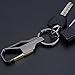 Iuhan® Fashion Black Keyfob Car Keyring Keychain Key Chain Ring Men's Business Style