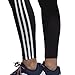 adidas Women's Athletics Essentials 3-Stripes Tights, Black/White, Small