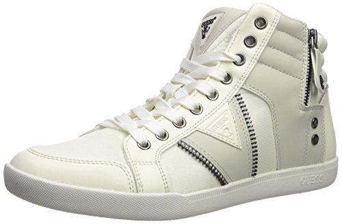 Guess Men's JARLEN Sneaker, White, 10 Medium US