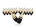 Sewell SW-29863-12 Deadbolt Banana Plugs 12-Pairs by, Gold Plated Speaker Plugs, Quick Connect primary