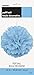 Solid Powder Blue Hanging Tissue Paper Fan - 16'' (1 Count) - Perfect For Parties & Home Decor