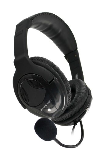 TekNmotion TM-YB100P Yapster Plus Headset for PC, MAC, Tablets and Smartphones, Black