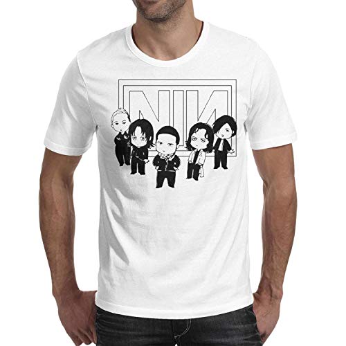 Man's Nine-inch-Nails-Art-Design- Cotton Blend Short Sleeve tee Shirt