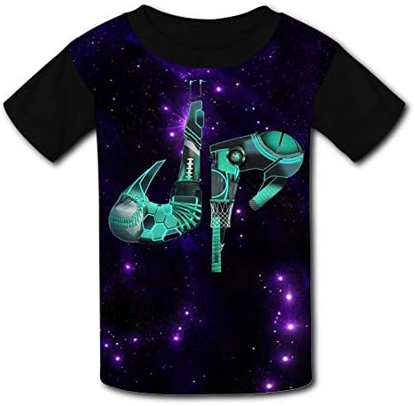 TTOPSHP Du-de Per-FECT Galaxy Youth T Shirts Short Sleeve Tee for Kids Boys Girls L
