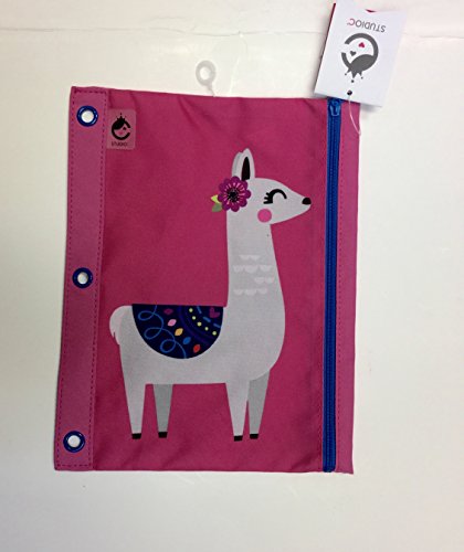 Studio C 3 Ring Binder Pencil Pouch Llama