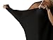 Plus Size Sarong Swimsuit Cover Up Long with Easy Wearing Built in Ties – Wrinkle Resistant Made in USA Beach Sarong Coverups Fits Up to 22W, Black