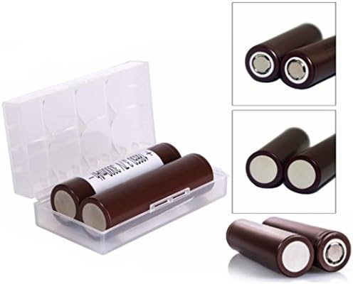 6-Pack 3000mAh High Drain imr LG HG2 3.6V 18650 Flat Top Rechargeable Lithium Ion Battery 20A Current Load For Led Flashlight Torches