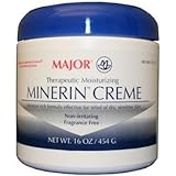 MAJOR Therapeutic Moisturizing Minerin Créme - Body Cream Moisturizer for Dry Skin - Fragrance-Free - 16 Oz. (2 Pack)