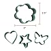My Kitchen Mate Stainless Steel Cookie Cutter Set of 4 - Star Heart Butterfly Flower Mini Shapes – Biscuit Cutter - Sandwich Cutter - Vegetable Cutter – Food Cutter For Kids & Adults Buy Now