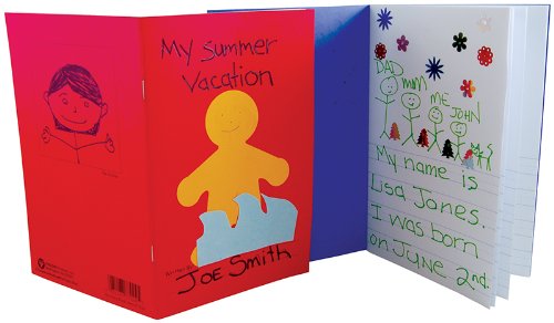 Hygloss My Storybook, 24 Pages, 5-1/2 x 8-1/2 Inches, Assorted Colors, Set of 6