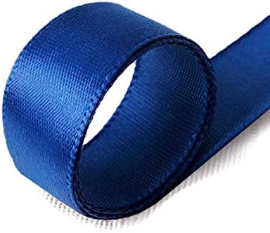 ModeFan 50 Yards Ribbon,1" Wide Dark Blue Polyester Ribbon for Gifts Wrapping(2 Pcs x 25 Yards)