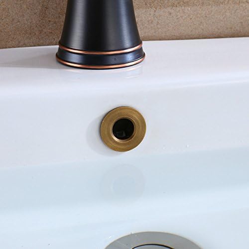 YUTU Antique Brass Bronze Overflow Drain Cover Hole Basin Sink Brushed Bathroom 0.92''-1''