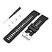 aczer-Y Compatible Replacement Band for Garmin Forerunner 35 Accessories Watchbands, 10 Color Replacement Watch Band with Stainless Buckle and Rubber Strap (Black)