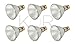 (Pack of 6)60PAR30L/FL 120V - 60 Watt High Output (75W Replacement) PAR30 Long Neck Flood - 120 Volt Eco Halogen Light Bulbs - Dimmable - Indoor/Outdoor Use