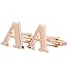 H&H Men's Shirts Cufflinks Alphabet Letter 4 Color(A-Z)