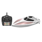 Blexy Remote Control Boat 2.4Ghz 4CH Electric RC Speed Boat with Two Hatches for Lakes