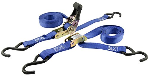 Erickson 35606 Light Duty Tie-Down Strap, 2 Pack (Combo Pack contains 2 Ratchet Straps and 2 Cam Lock Straps, 1200 lb Load Capacity)