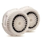 Clarisonic Compatible Facial Brush Replacement Heads With Caps for Sensitive Skin Fits Mia, Mia 2 & 3 and All Other Models, 2-Pack