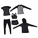 SM SunniMix 1/6 Scale Woman Tracksuit Casual Sportswear for 12inch Phicen Kumik Figures