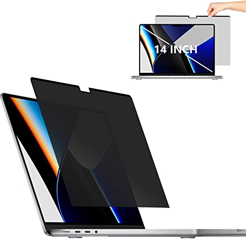 Dabernur Privacy Screen Protector Compatible with MacBook Pro 14 inch (2021-2024), MacBook Pro 14.2" (M1-M4), Easy Installation/Bubble Free/Anti-Glare/Anti Blue Light for Magnetic Laptop Filter at Amazon