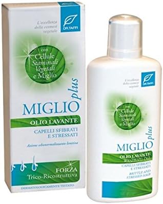 DR.TAFFI - Miglio Plus Washing Oil - Formulated for fine, stressed and brittle hair that need a gentle, low-foaming treatment - with Lavender and Organic Rosemary - 200 ml