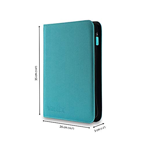 Vault X Premium eXo-Tec Binder - 9 Pocket Trading Card Album Folder - 360 Side Loading Pocket Binder for TCG (Teal) - Thumbnail 7