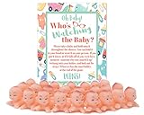 Whos Watching The Baby Shower Game for 24 Players with Plastic Babies and Instruction Sheet (Caucasian)