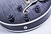 2019 NEW GROTE 335 style Jazz Electric Guitar Flame Maple top Semi-Hollow Body Gold Hardware (black)