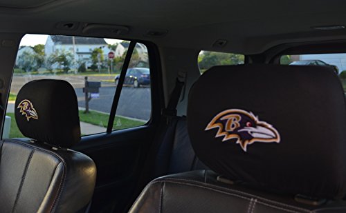 Official National Football League Fan Shop Authentic Headrest Cover (Baltimore Ravens)