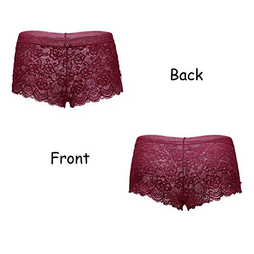 Levao-Mutande-Donna-Pacco-da-6-Culotte-Vita-Alta-Slip-Mutantina-in-Pizzo