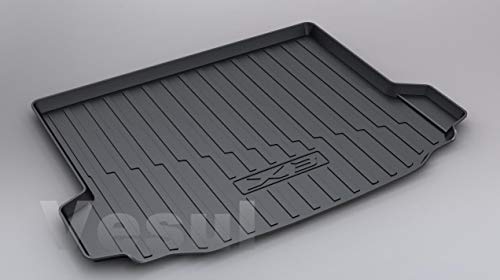 Vesul Rear Trunk Cargo Cover Boot Liner Tray Carpet Floor Mat Compatible with BMW G01 X3 2018 2019