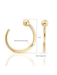 Pendientes de tuerca en oro amarillo de 14 quilates