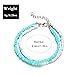 Edary Boho Turquoise Beaded Anklet Bracelet Anklets Foot Jewelry Accessories for Women and Girls(1PC)