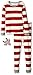 Burt's Bees Baby Boys' Toddler Organic 2-Piece Pajama Set with Ornament, Cranberry Rugby, 3T