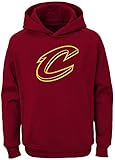 Outerstuff NBA Youth Team Color Performance Primary Logo Pullover Sweatshirt Hoodie (Large 14/16, Cleveland Cavaliers)