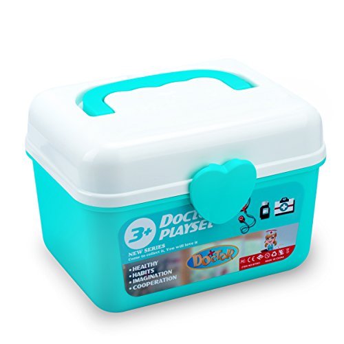 Tigerhu Doctor Kit, 33 Pieces Pretend Medical Play Set for Kids, Children, Toddler