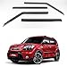 KD KIA SOUL Smoke Window Vent Sun Visors Rain Guards 2010 - 2012 Out channel Visor