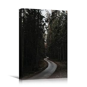 signwin Canvas Wall Art Green Forest Dramatic Forest...