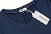 HOTOUCH Women Plus Size Solid Basic Flowy Tops Spring Tunic Blouse (Dark Blue L)