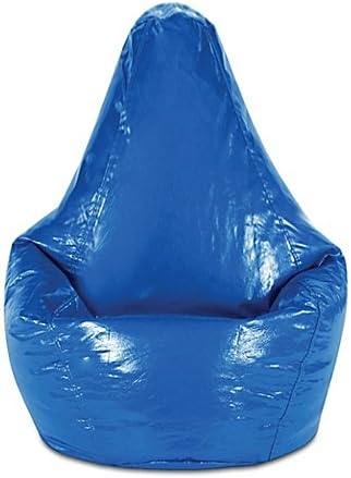 Adult Wetlook Vinyl Bean Bag Chair (Nautical Blue)