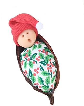 Baby's 1st Christmas Tree Ornament Keepsake in a Pea Pod