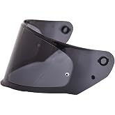 LS2 Assault/Rapid/Stream Outer Face Shield Street Motorcycle Helmet Accessories - Dark Smoke/One Size