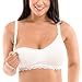 Gratlin Women's Full Coverage Cotton Lace Breastfeeding Maternity Nursing Bra