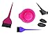 Maya Beauty Hair Dye Set Kit Assorted Colors (5pcs Hairdressing Brushes Bowl Combo Salon Hair Color Dye Tint DIY Tool Set Kit), hair brush, professional, easy to apply, applicator, quick color