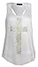 Womens Studded Cross Racer Back Vest Top