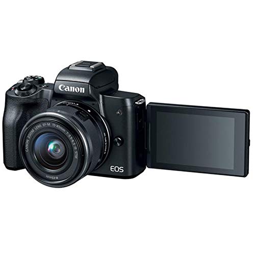 Canon EOS M50 Mirrorless Digital Camera with 15-45mm is STM Lens Black #2680C011