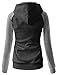 Arlyn Perez Womens Long Sleeve Contrast color Pullover Hoodie Sweatshirt