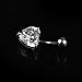 coromose Navel Ring Belly Rhinestone Button Bar Heart Body Piercing Jewelry Steel
